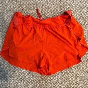 lululemon athletica Vibrant Orange Athletic Shorts